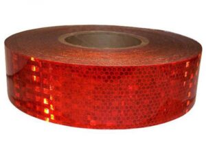 RUBAN RÉFLECTEUR 10 ANS ROUGE 2" LARGE 150' (PIED)
