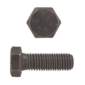 BOULON HEX GR8, UNC 3/8 X 1 NOIR