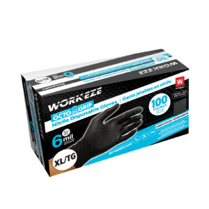 GANT NITRILE NOIR 6MIL TEXTURÉ XX-LARGE (BTE 90)