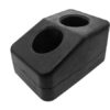 PARE-CHOCS EN CAOUTCHOUC 6"LO X 4" LA X 3 3/8"H TROUS 2 1/2