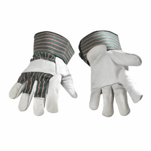 GANT DE TRAVAIL CUIR VACHE VERT ENFANT -S-