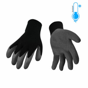 GANT D&rsquo;HIVER LATEX GRIS DOUBLÉ MOLLETON XL (WIPECO)