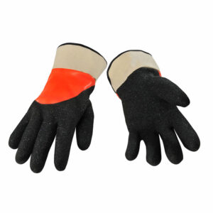 GANT À TREMPAGE DOUBLE ORANGE /NOIR XL (WIPECO)