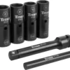DOUILLES À CHOCS DOUBLE EMBOUTS 1/2" DR (6 PCS) TITAN