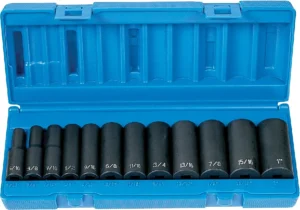 ENSEMBLE DOUILLES À CHOC 3/8''DR PR (12 PCS)