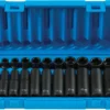 ENS. FRACT DE LONGUEUR STANDARD- 12 POINTS  1/2" DR 19 PC