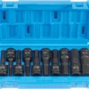 DOUILLES-TOURNEVIS À CHOCS HEX 1/2''DR (10 PCS)