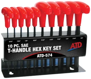 CLÉ ALLEN SAE MANCHE EN T(10 PCS)