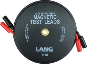 DÉVIDOIR DE 2 FILS MAGNÉ. RÉTRACTABLE 30' (LANG) #LAN-1138
