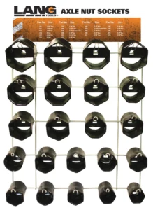 PRÉSENTOIR DOUILLES ÉCROUS D'ESSIEU (22 PCS)