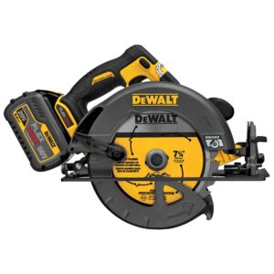 SCIE CIRCULAIRE 7-1/4" A/ FREIN 60V FLEX 2PILES(KIT) DEWALT