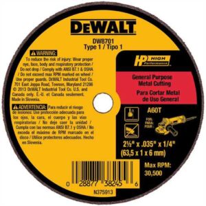 DISQUE DE COUPE ACIER 2-1/2 X .035 X 1/4