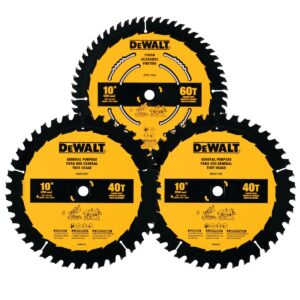 LAME DE SCIE 10" X 32D ET 60D COMBO (DEWALT)