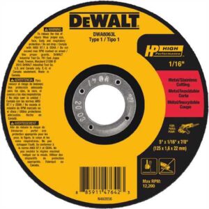 DISQUE DE COUPE 5''X1/16X7/8