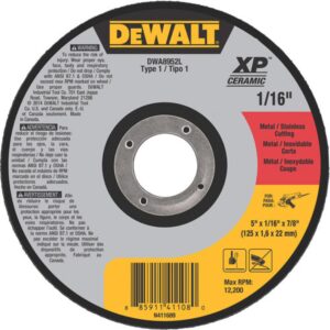 MEULE 5 X 1/16 X 7/8" COUPE MÉTAL / INOX