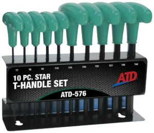 CLÉ ALLEN TORX MANCHE EN T (10 PCS)