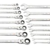 ENS. DE CLÉS COMBINÉES CLIQUET MÉTRIQUE (16 PCS)