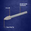 MÈCHE DE PERÇAGE DE VERRE 1/2"(IRWIN)